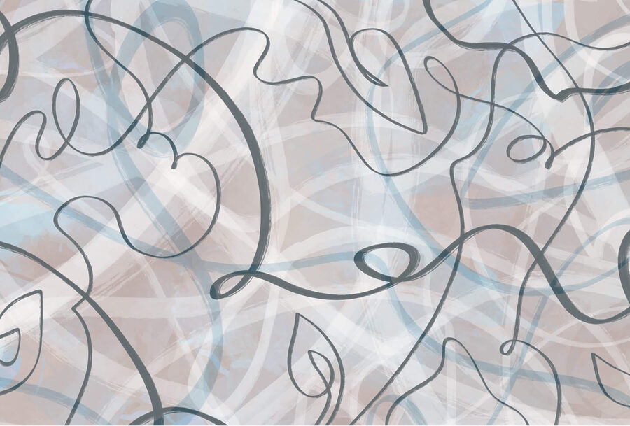 Des lignes fluides et des teintes douces se mélangent. Des lignes fluides et des teintes douces se mélangent.
