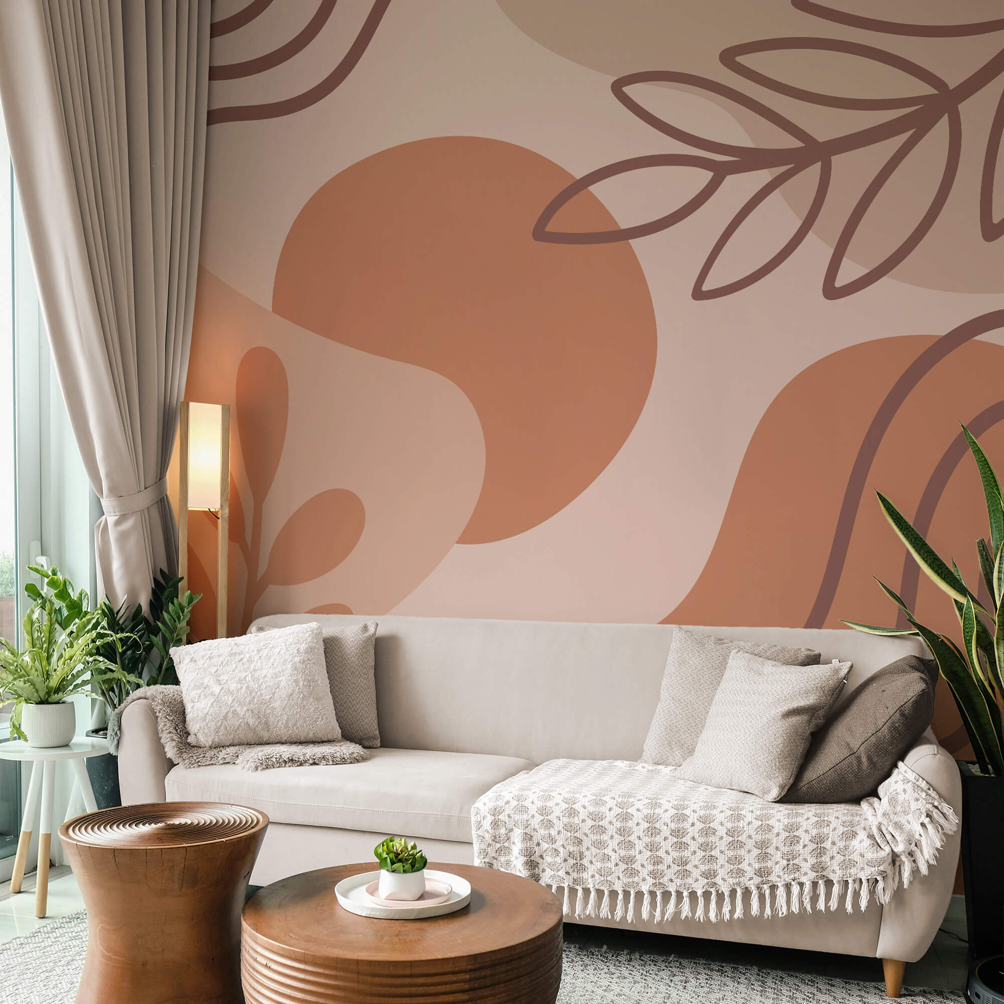 Formes abstraites dans des tons terreux Formes abstraites dans des tons terreux