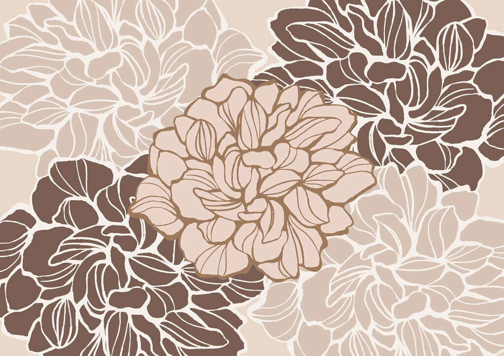 Fleur avec de nombreuses feuilles Fleur avec de nombreuses feuilles