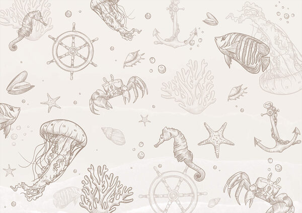 Motif de créatures marines Motif de créatures marines