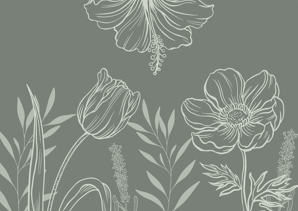 Des fleurs douces sur une toile de fond discrète Des fleurs douces sur une toile de fond discrète