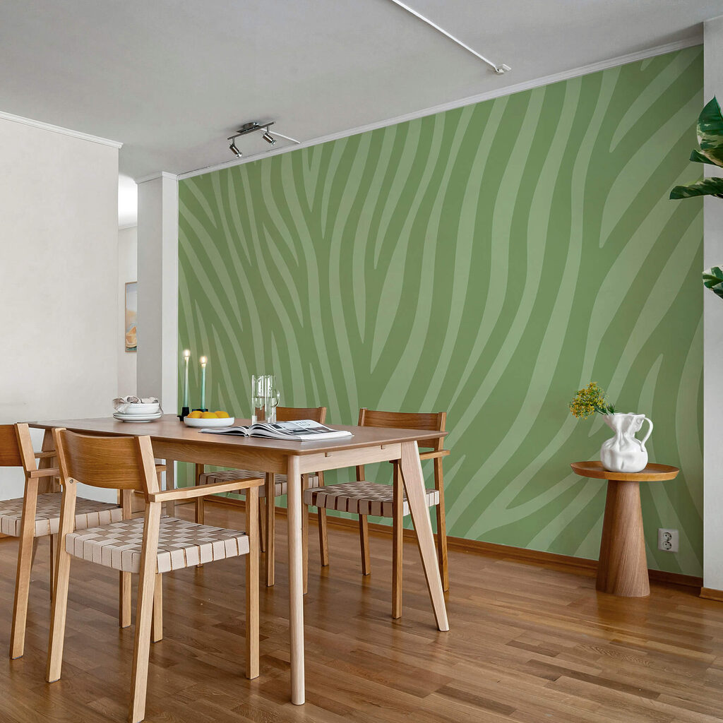 Imprimé zébré vert et blanc Imprimé zébré vert et blanc