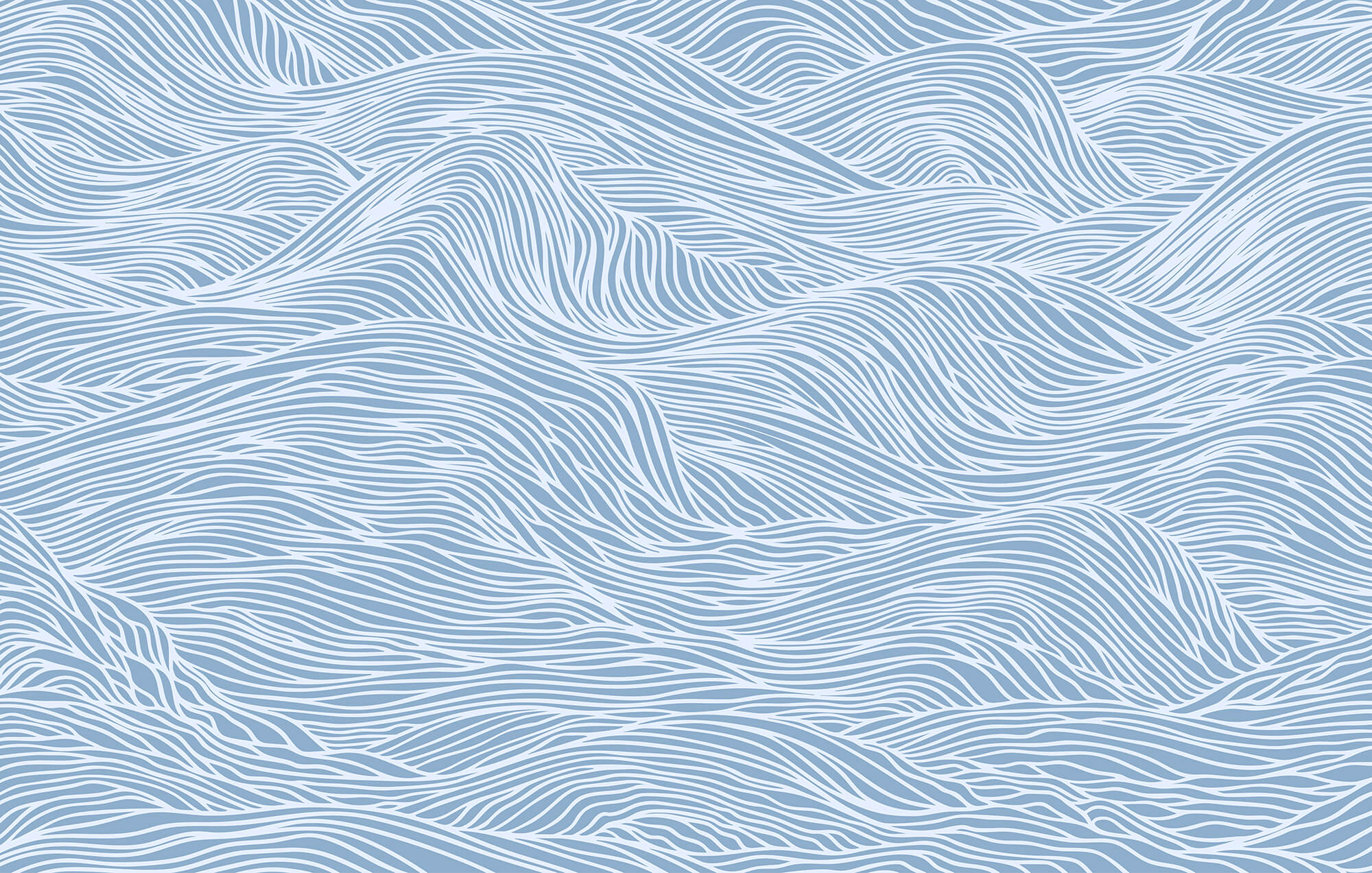Blue and white wavy pattern Blue and white wavy pattern