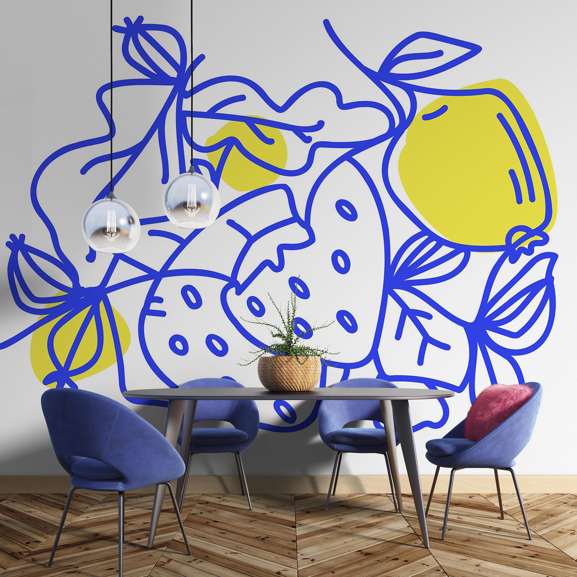 Dessin de fruits et de feuilles Dessin de fruits et de feuilles