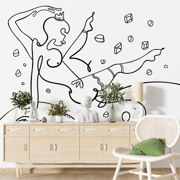 Dessin d'une femme qui danse Dessin d'une femme qui danse
