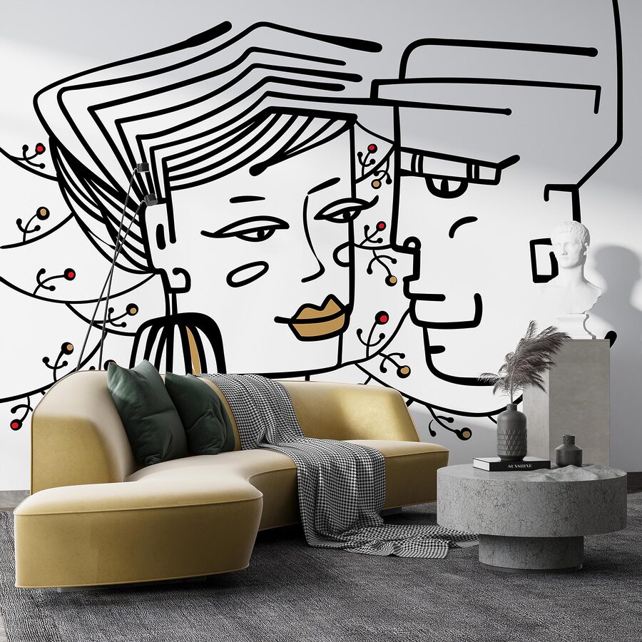 Dessin d'un homme et d'une femme