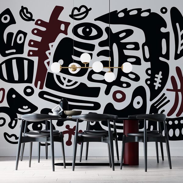 Papier peint Art en noir et blanc (UGS : t00053v1) Papier peint Papier peint Art en noir et blanc (UGS : t00053v1)