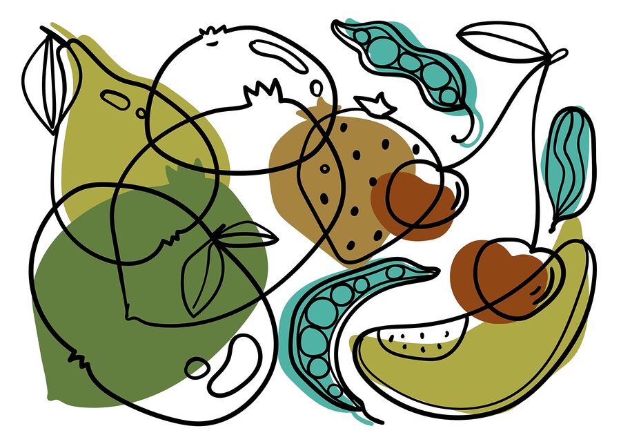 Papier peint Dessin de différents fruits – Image 5