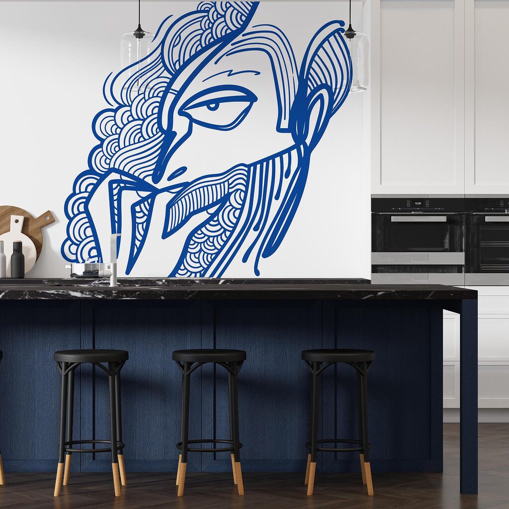 Dessin d'un homme portant la main à la bouche