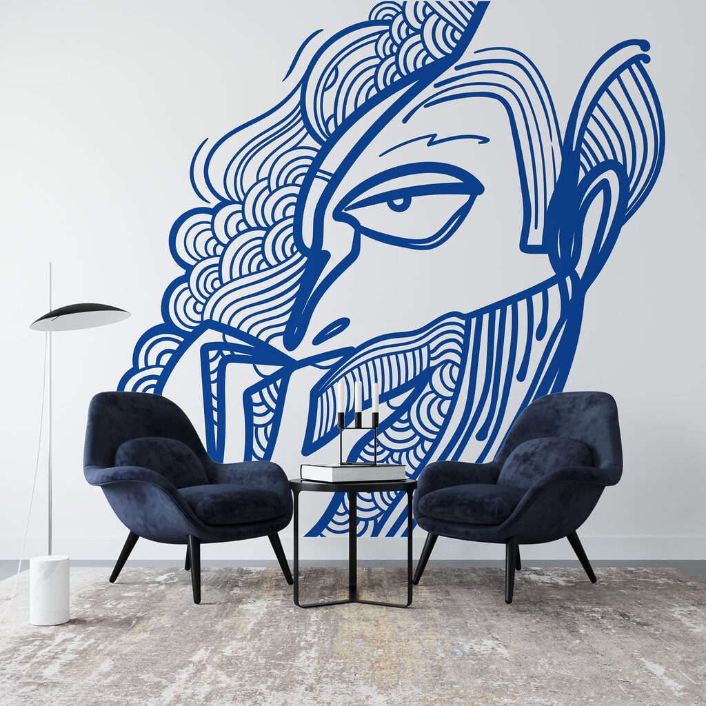 Dessin d'un homme portant la main à la bouche