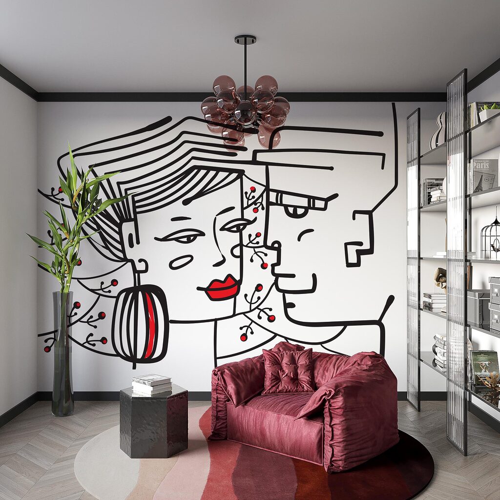 Dessin d'un homme et d'une femme Dessin d'un homme et d'une femme