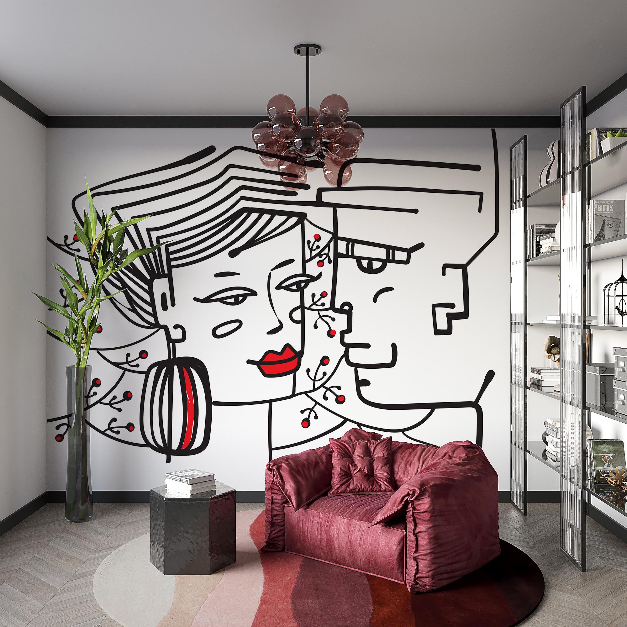 Dessin d'un homme et d'une femme Dessin d'un homme et d'une femme