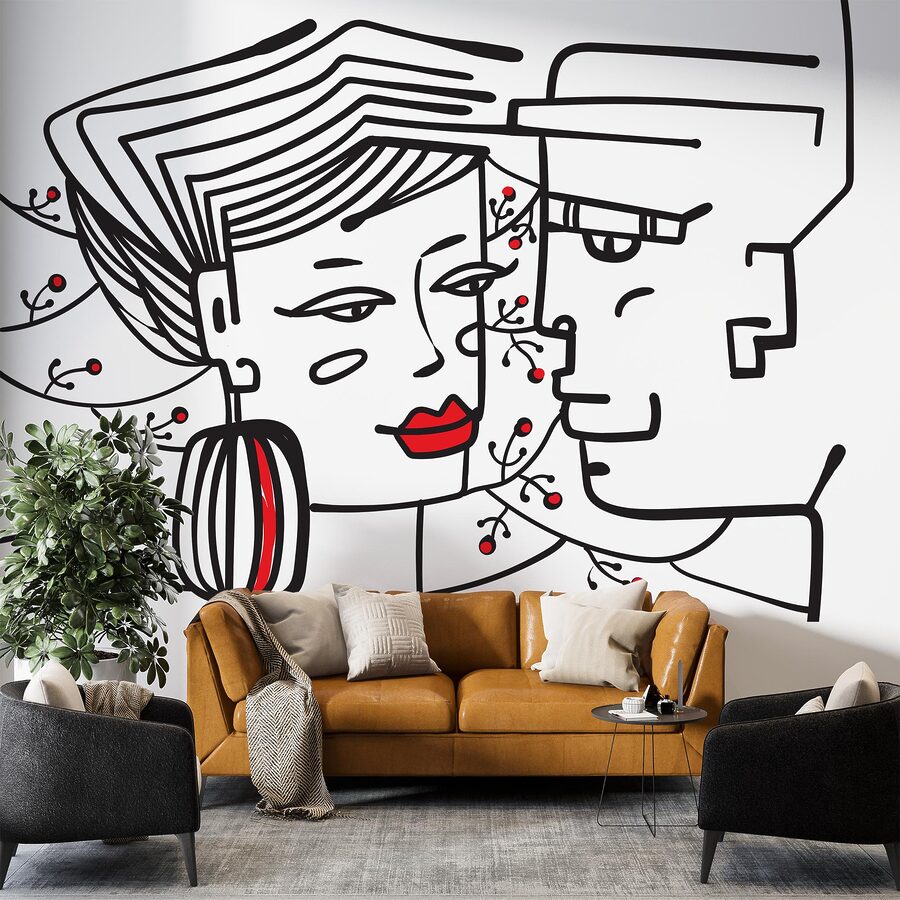 Dessin d'un homme et d'une femme