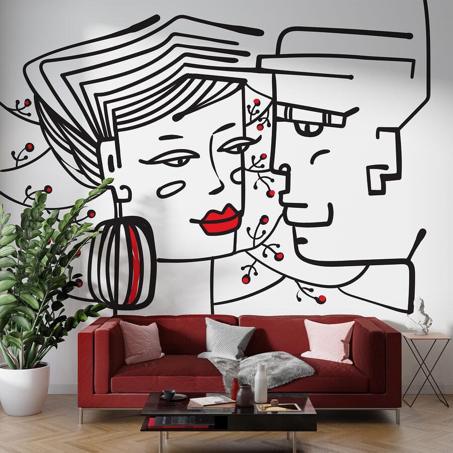Dessin d'un homme et d'une femme