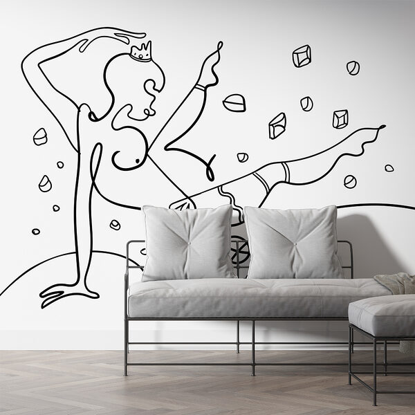 Dessin d'une femme qui danse Dessin d'une femme qui danse