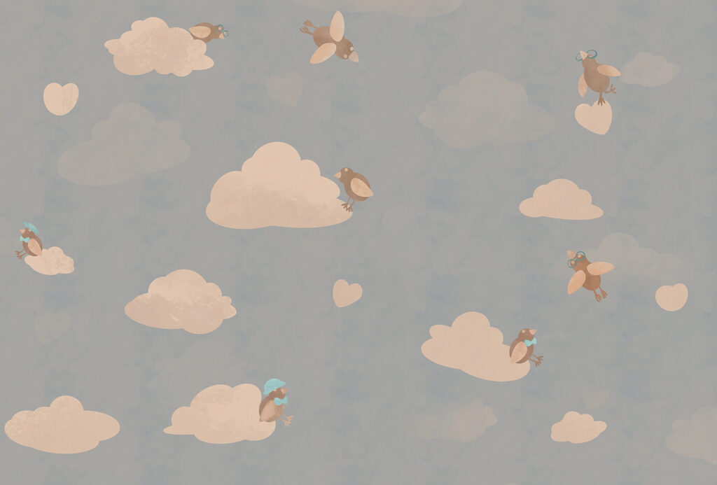 Motif d'oiseaux volant dans le ciel Motif d'oiseaux volant dans le ciel