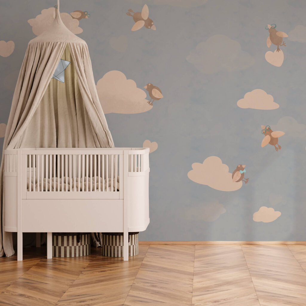 Motif d'oiseaux volant dans le ciel Motif d'oiseaux volant dans le ciel