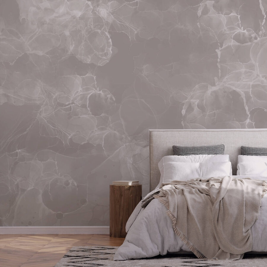 Papier peint Fond gris et blanc – Image 2