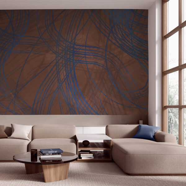 Fond brun et bleu avec des lignes Fond brun et bleu avec des lignes
