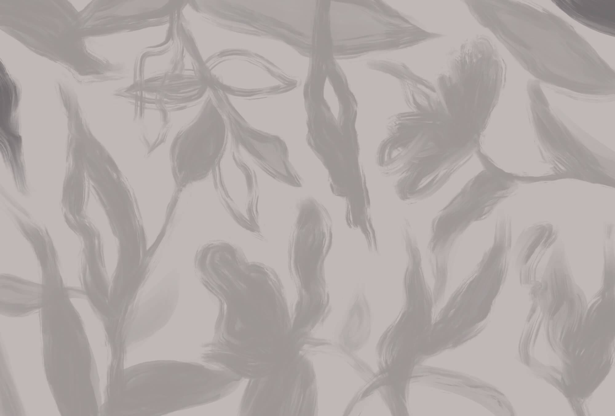 Grey and white background with flowers Grey and white background with flowers