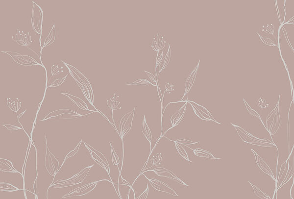 Feuilles délicates sur fond pastel doux Feuilles délicates sur fond pastel doux