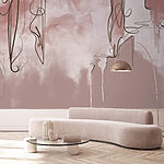 Papier peint Dessin d'une bouteille