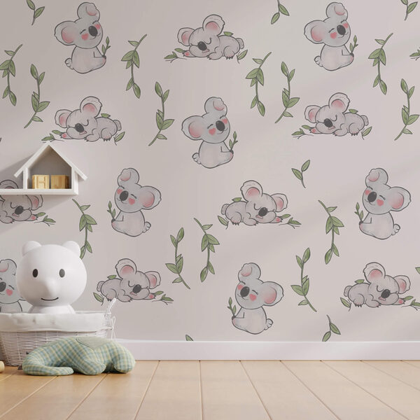 Motif de koalas et de feuilles Motif de koalas et de feuilles