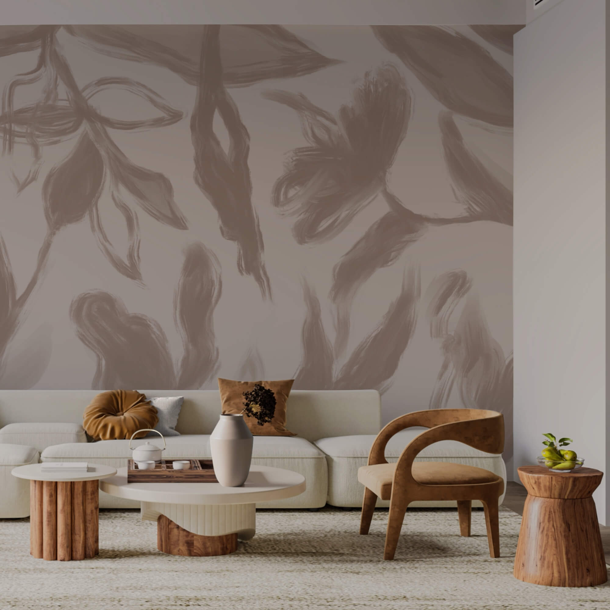 Motifs floraux élégants dans des tons doux Motifs floraux élégants dans des tons doux