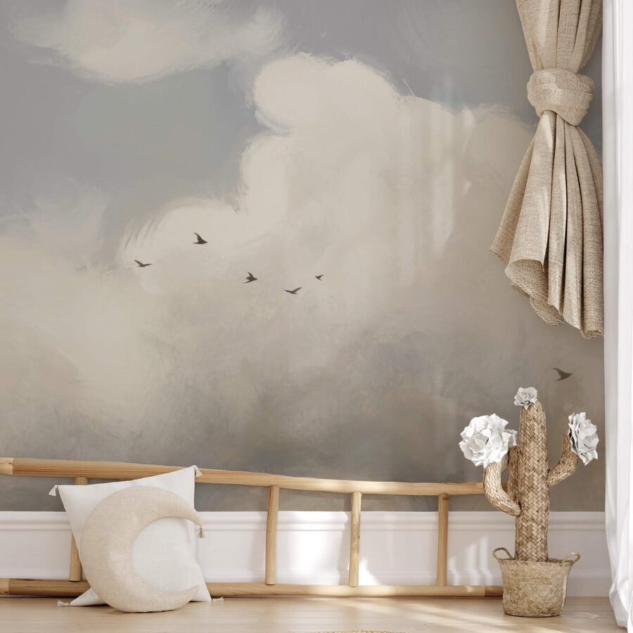 Oiseaux volant dans le ciel