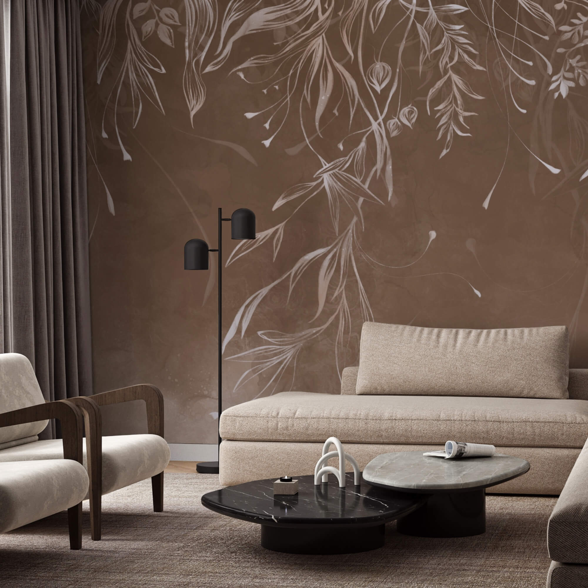 Des motifs délicats dans des tons doux Des motifs délicats dans des tons doux