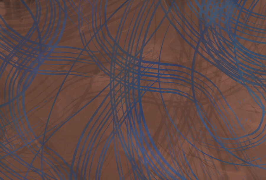 Fond brun et bleu avec des lignes