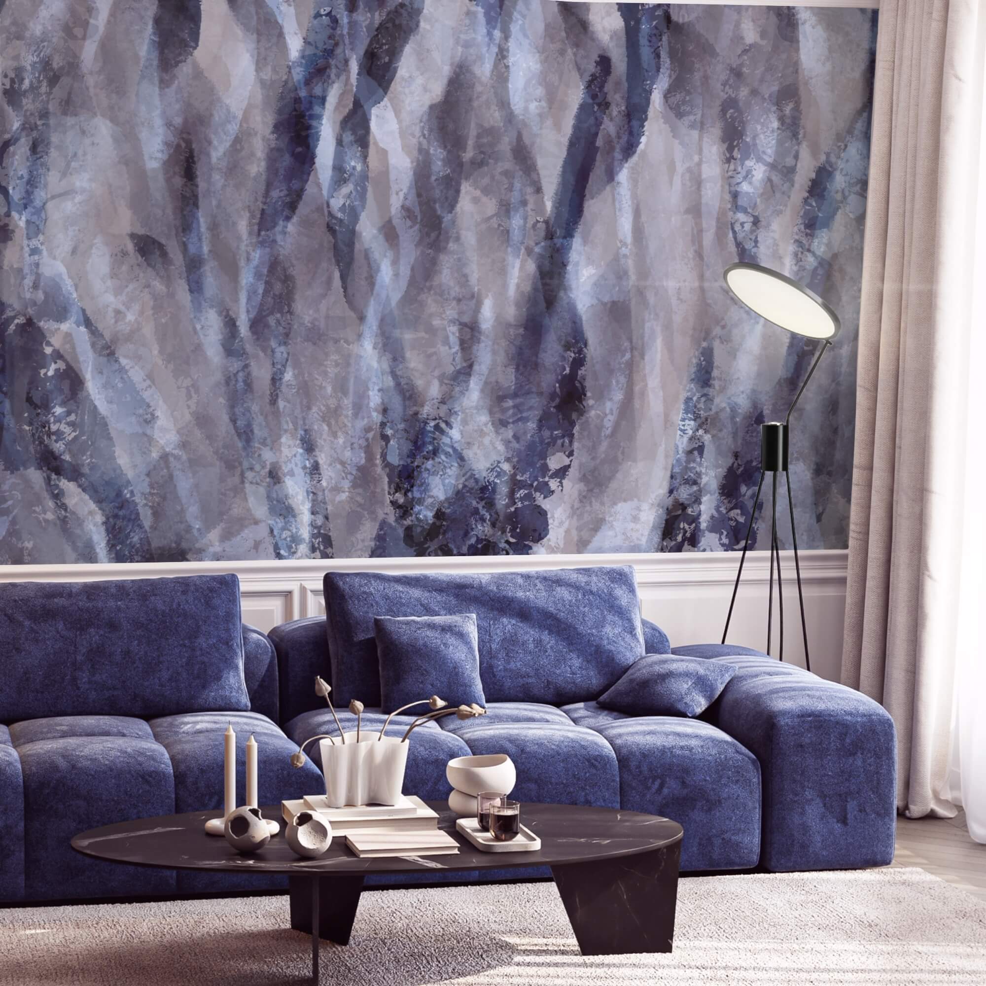 Vagues tourbillonnantes de couleurs douces Vagues tourbillonnantes de couleurs douces