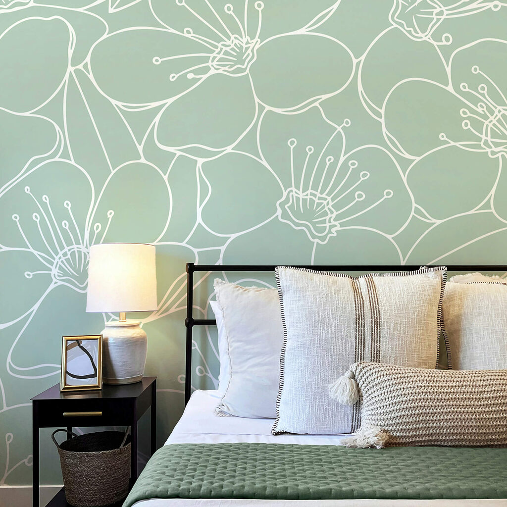 Motif de fleurs et de feuilles