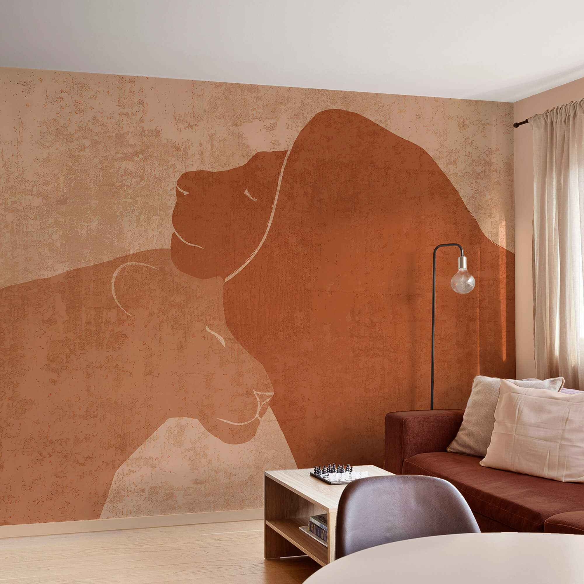 Dessin d'un lion et d'une lionne Dessin d'un lion et d'une lionne