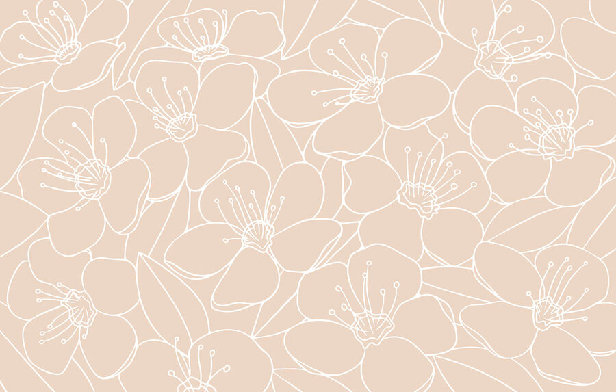 Motif de fleurs et de feuilles Motif de fleurs et de feuilles