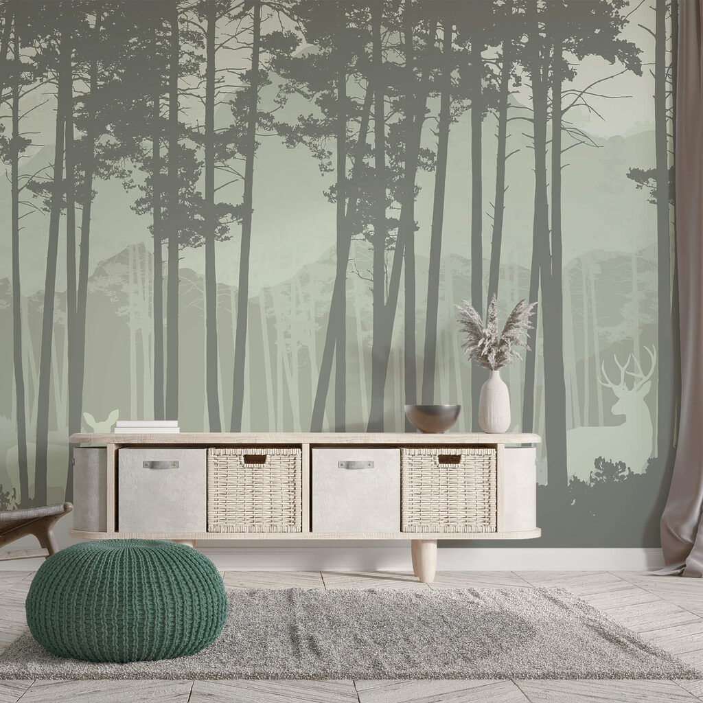 Groupe d'arbres dans une forêt