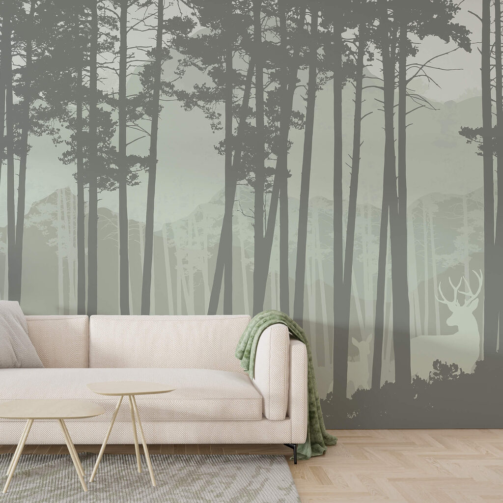 Groupe d'arbres dans une forêt