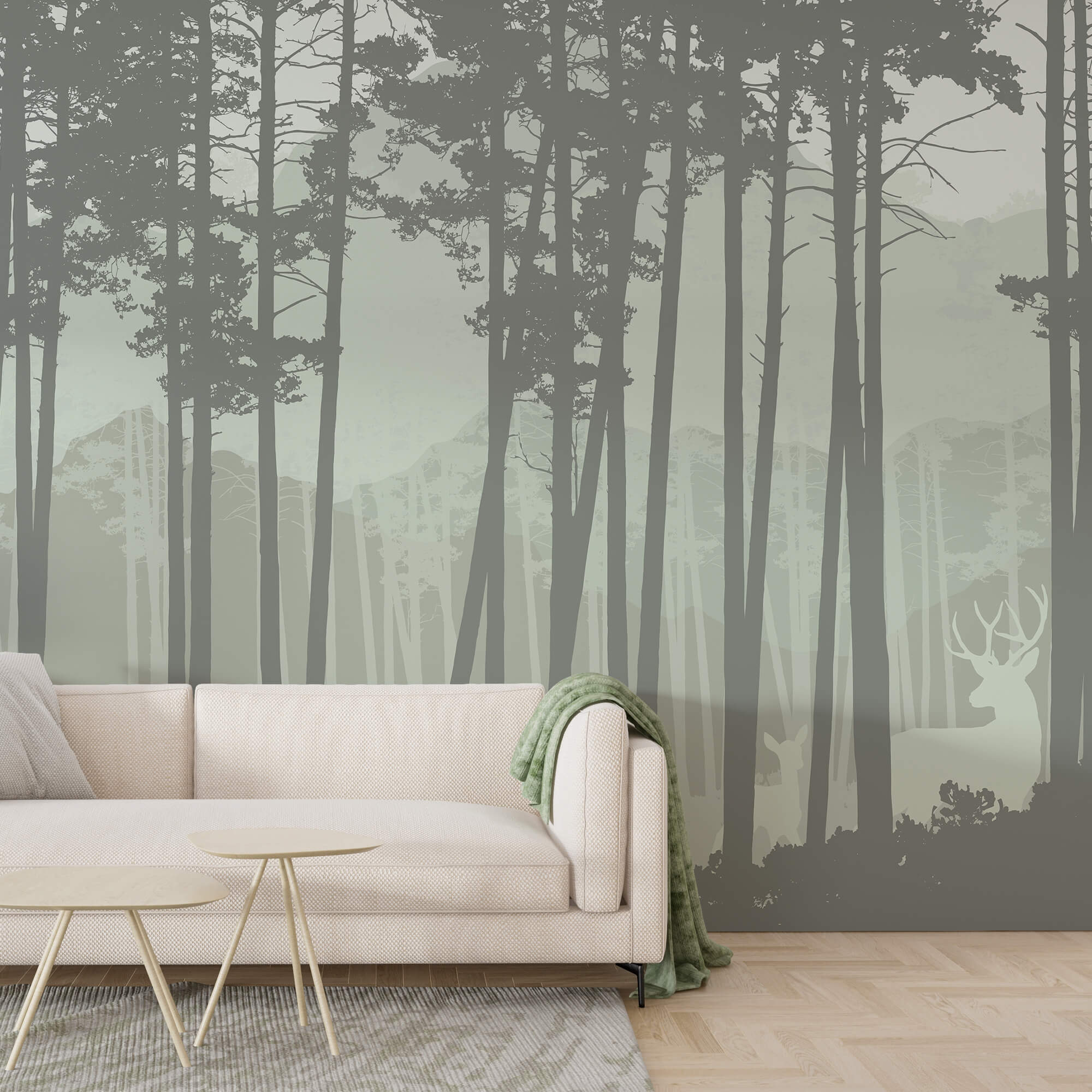 Groupe d'arbres dans une forêt