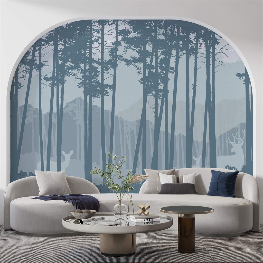 Groupe d'arbres dans une forêt