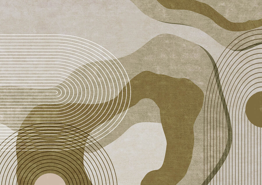 Courbes et lignes abstraites en harmonie.
