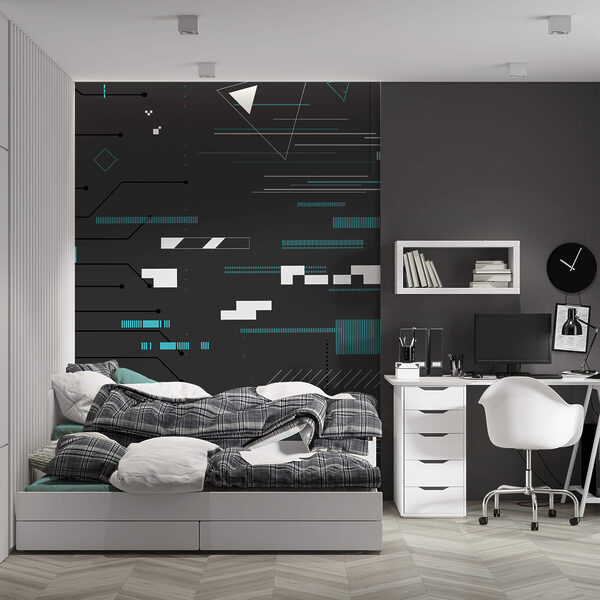 Fond noir avec de nombreuses lignes et points Fond noir avec de nombreuses lignes et points