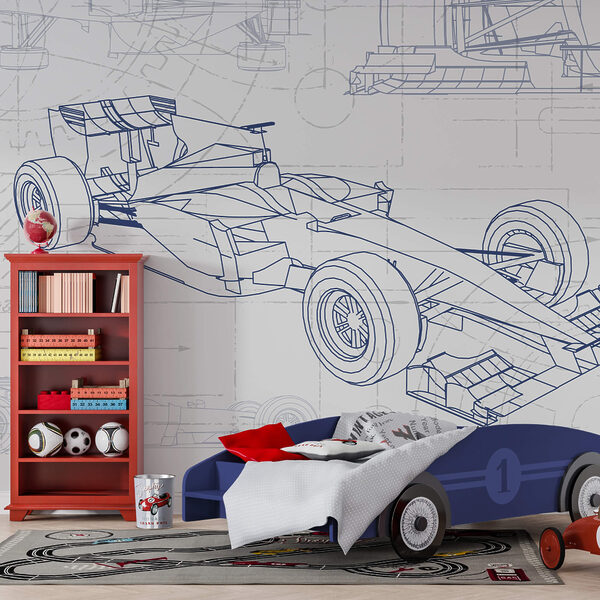 Schéma d'une voiture de course Schéma d'une voiture de course