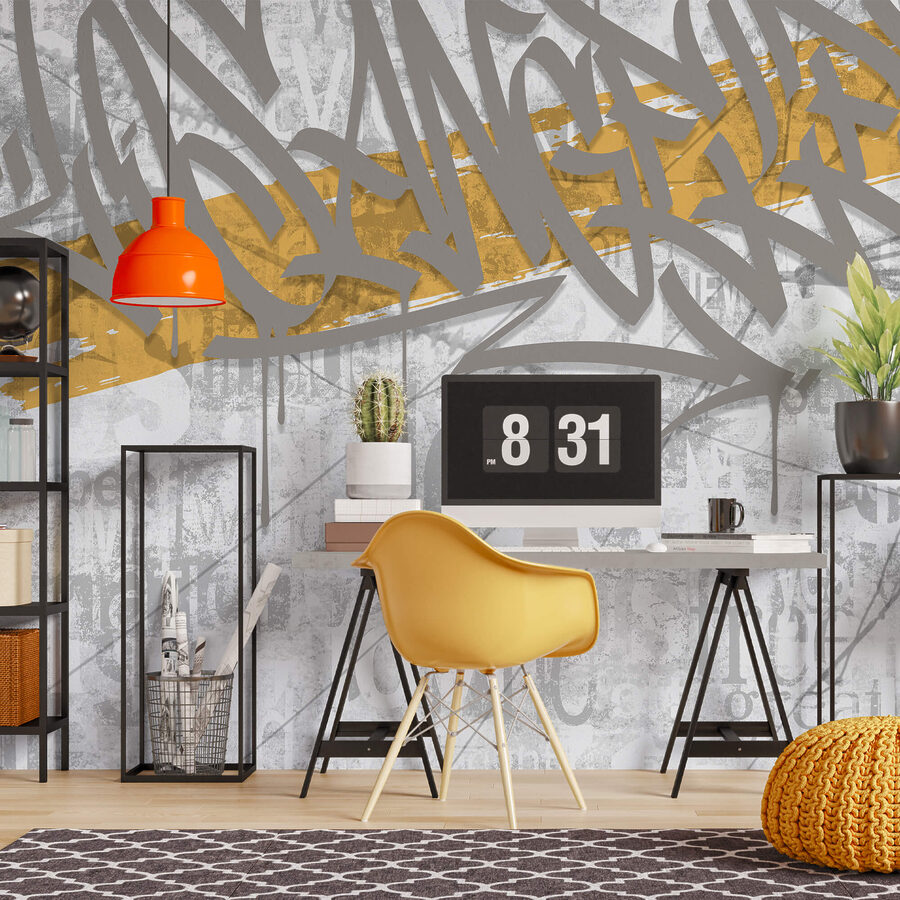 Papier peint Graffiti sur un mur – Image 2