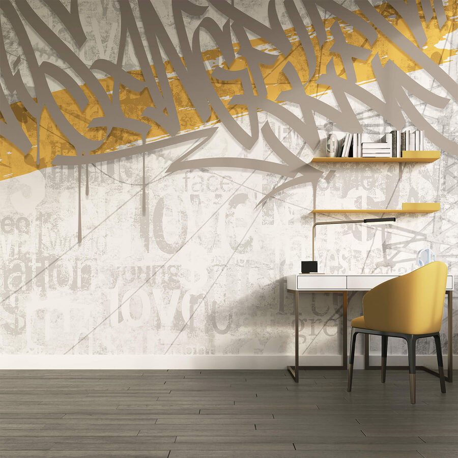Papier peint Graffiti sur un mur