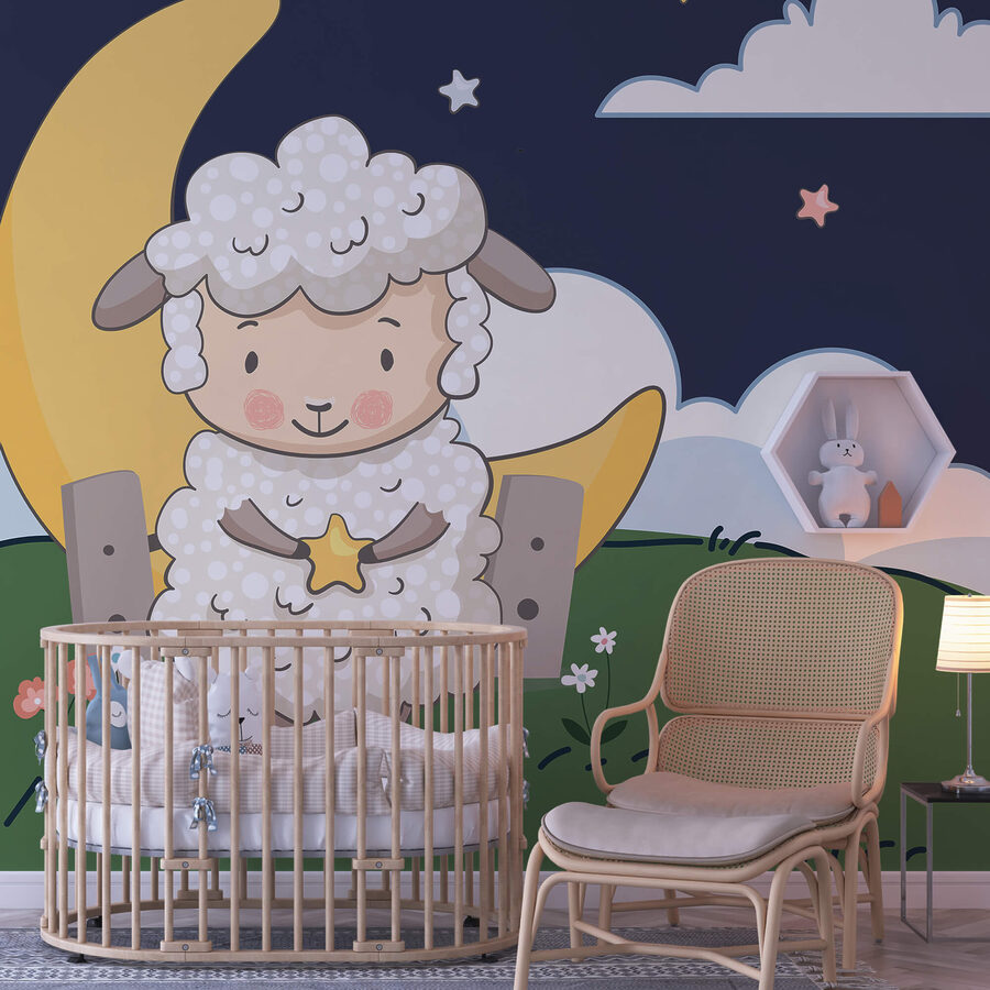Caricature d'un mouton tenant une étoile