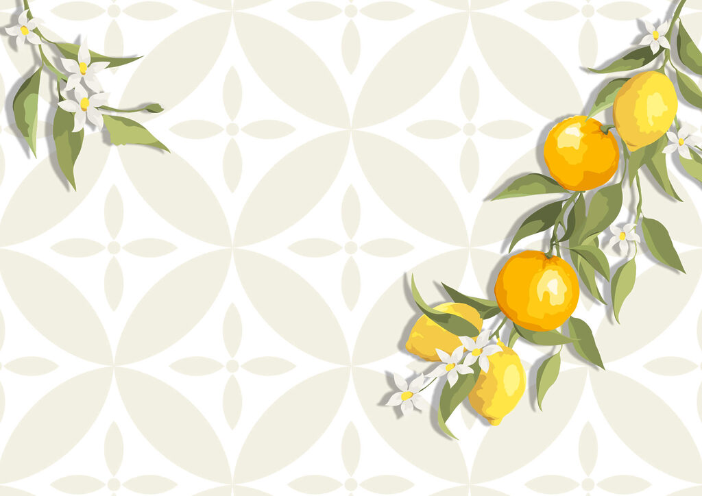 Fruit jaune sur une branche Fruit jaune sur une branche