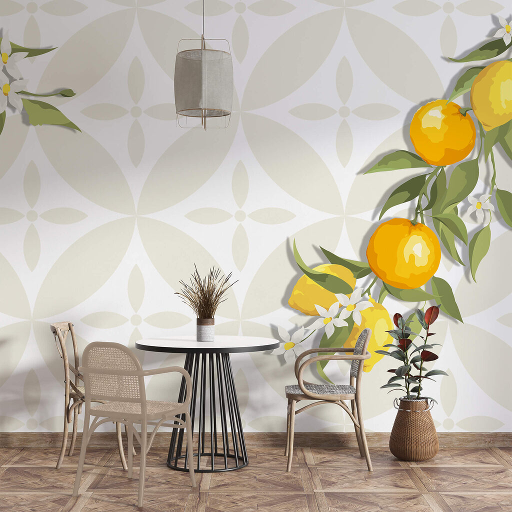 Fruit jaune sur une branche