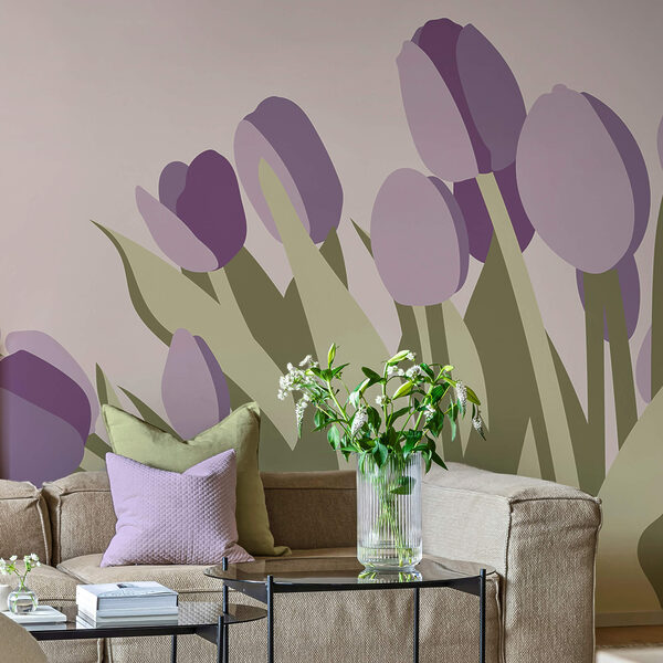 Bouquet de tulipes violettes Bouquet de tulipes violettes