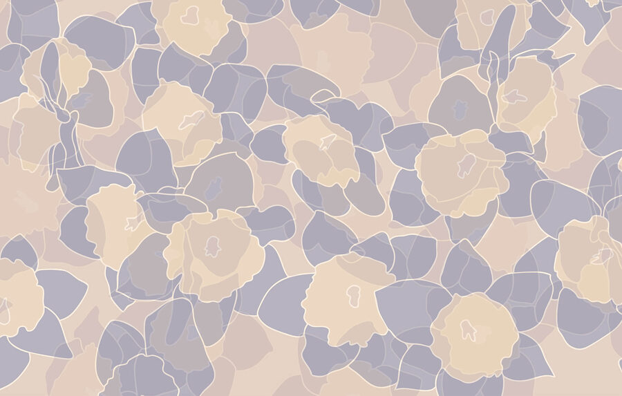 Motif de fleurs et de feuilles