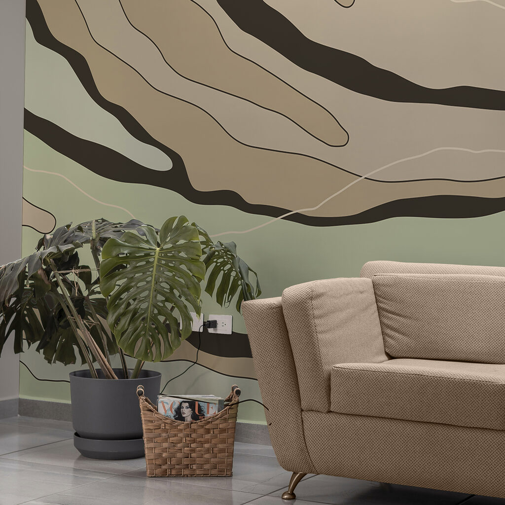 Lignes abstraites dans des tons chauds Lignes abstraites dans des tons chauds